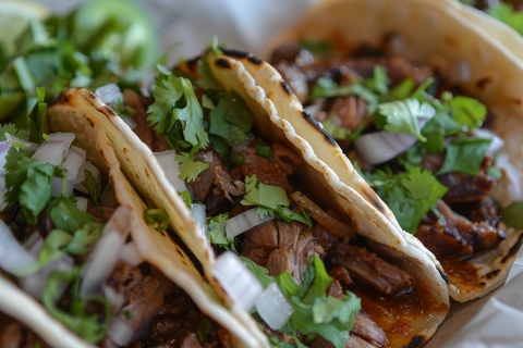 Mexican tacos dinner